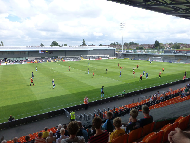 View of the Match from the West Stand